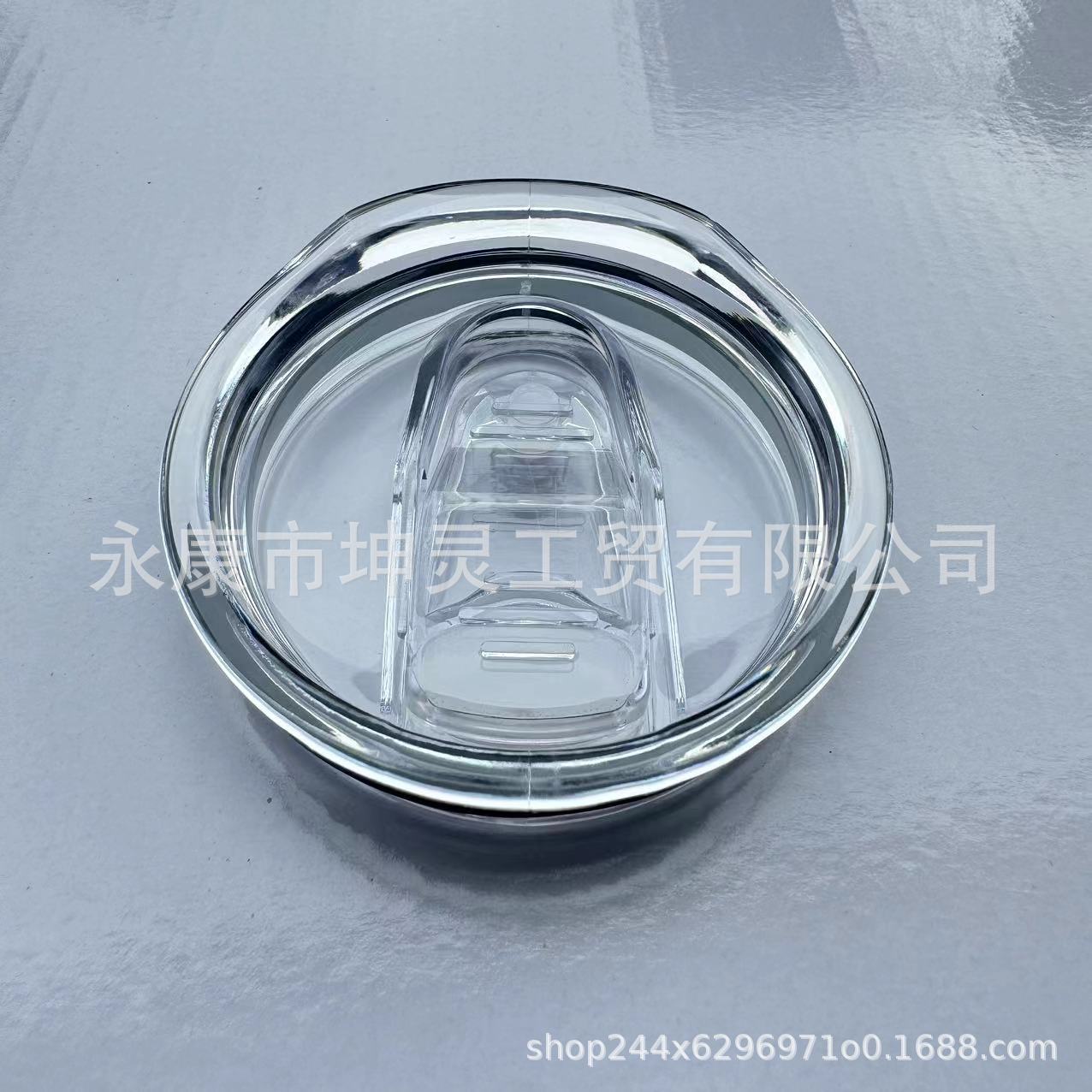 Wholesale 50pcs Glass Colored Stainless Steel Plastic Push Cup Lid